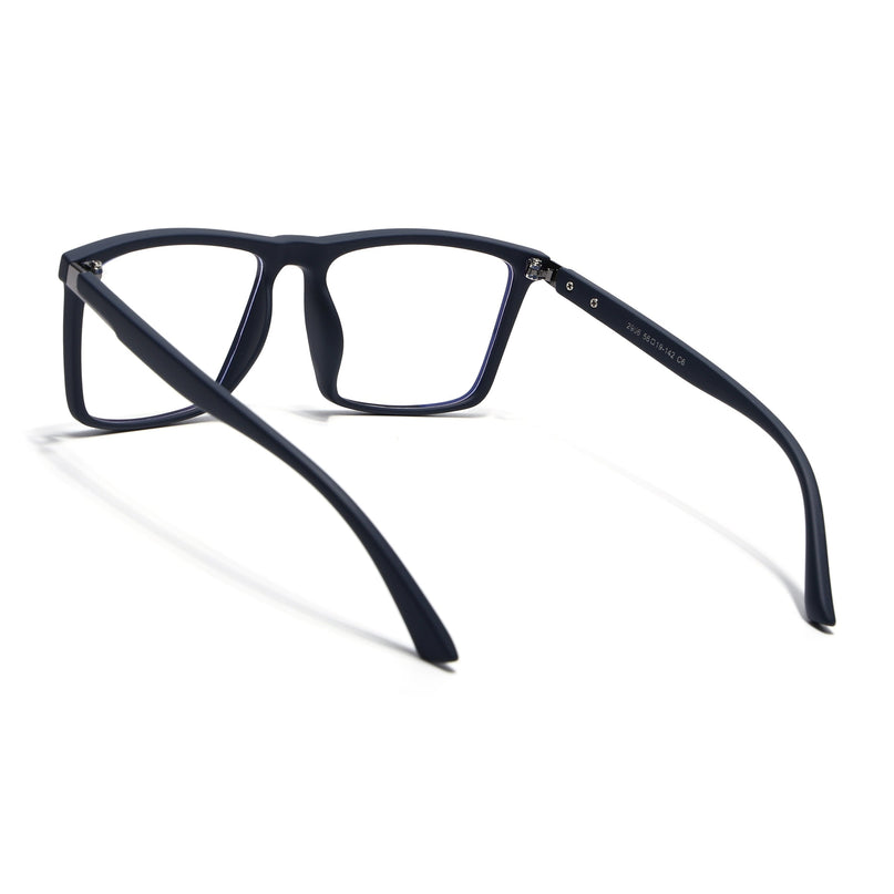 Eyejack Navy Blue Square Eyeglasses for Men & Women (2906FCL2113-C3)