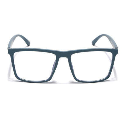 Eyejack Blue Square Eyeglasses for Men & Women (2906FCL2114-C4)