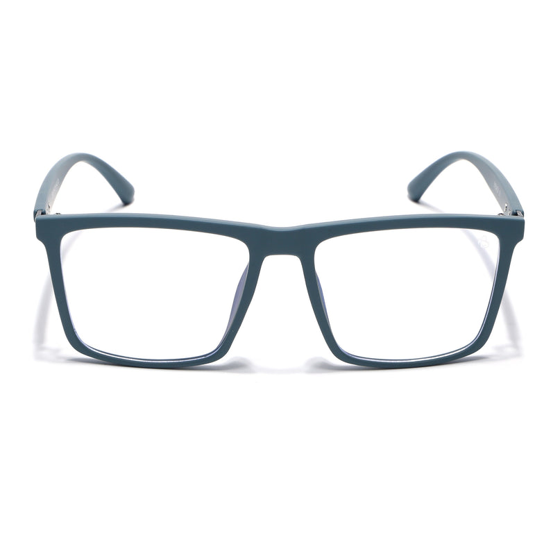 Eyejack Blue Square Eyeglasses for Men & Women (2906FCL2114-C4)