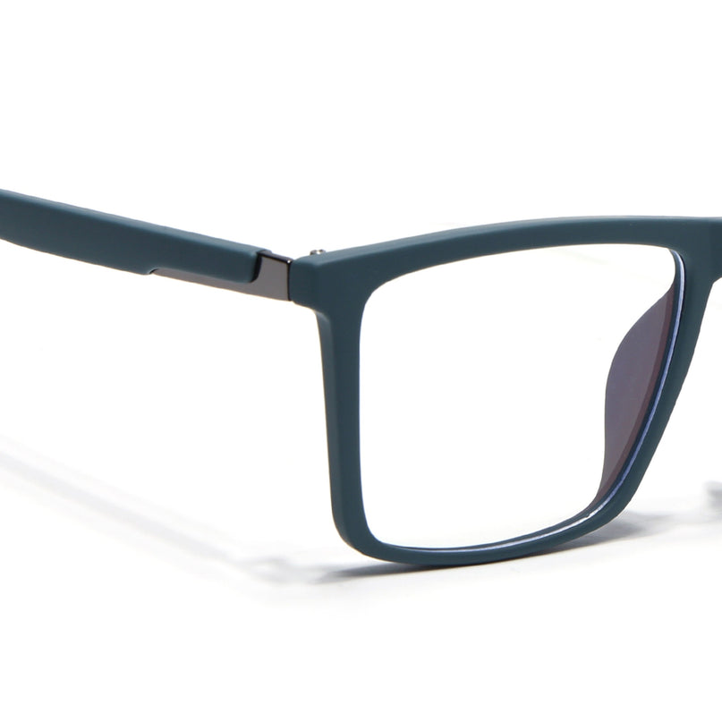 Eyejack Blue Square Eyeglasses for Men & Women (2906FCL2114-C4)