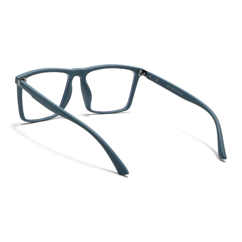 Eyejack Blue Square Eyeglasses for Men & Women (2906FCL2114-C4)