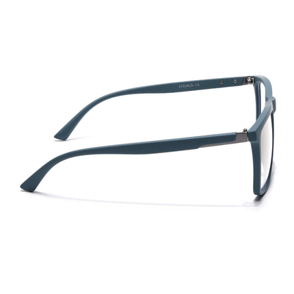 Eyejack Blue Square Eyeglasses for Men & Women (2906FCL2114-C4)