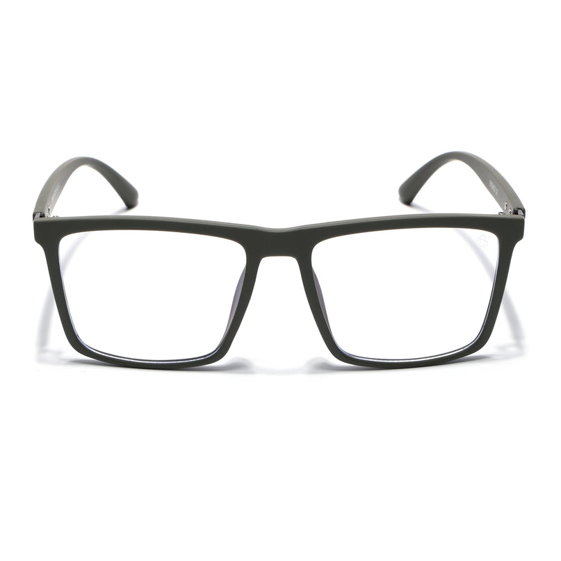 Eyejack Green Square Eyeglasses for Men & Women (2906FCL2115-C5)