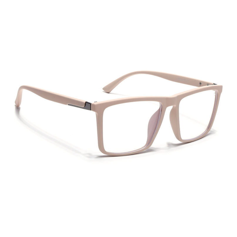 Eyejack Cream Square Eyeglasses for Men & Women (2906FCL2116-C6)