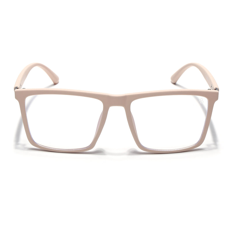 Eyejack Cream Square Eyeglasses for Men & Women (2906FCL2116-C6)