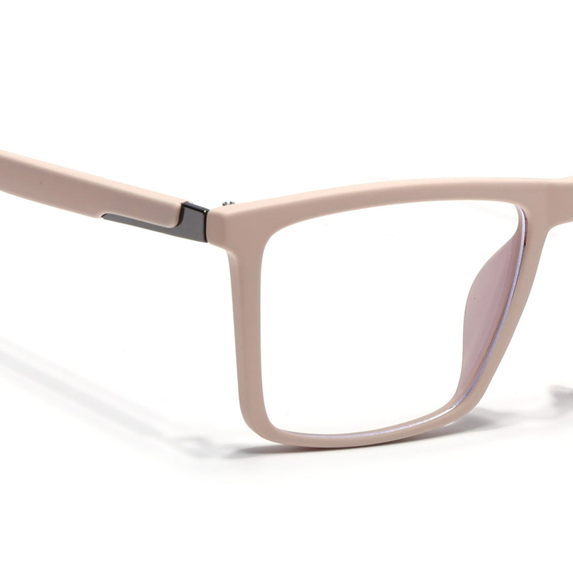 Eyejack Cream Square Eyeglasses for Men & Women (2906FCL2116-C6)