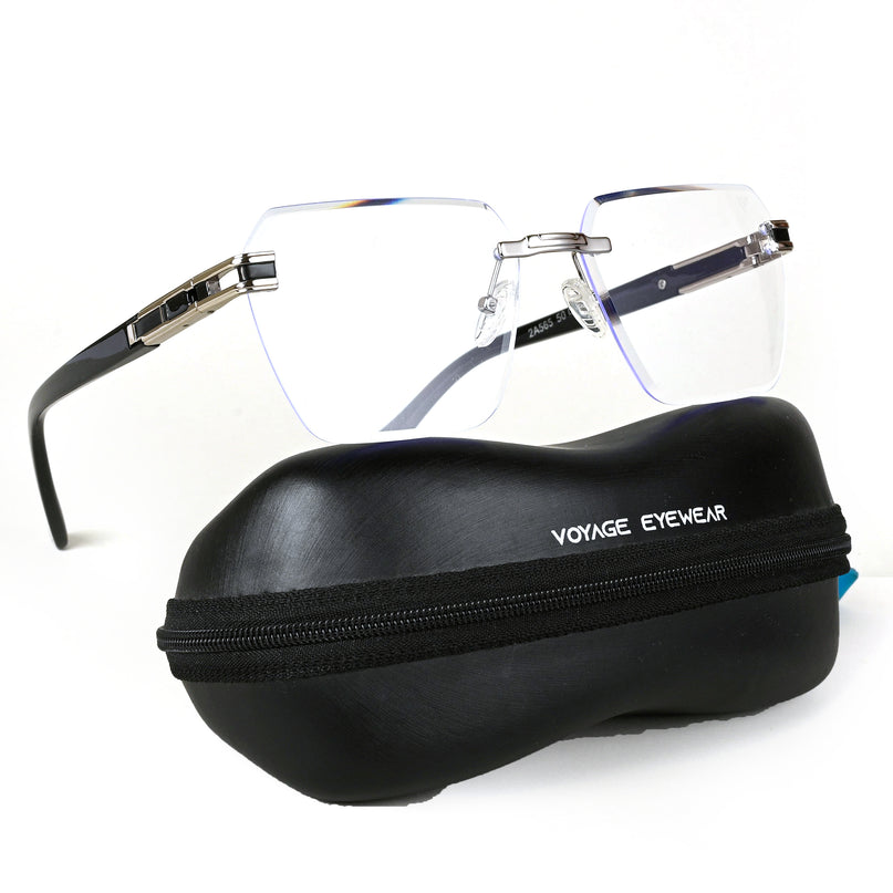 Voyage Rimless Square Eyeglasses for Men & Women - MG5160-C1