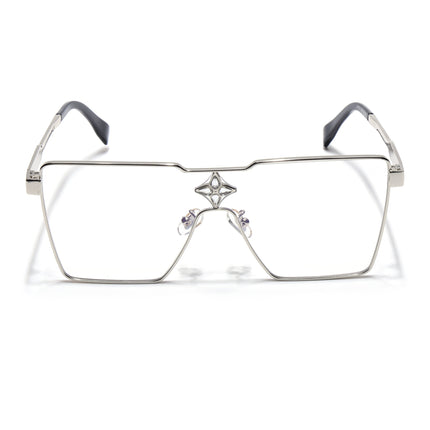 Voyage Silver Wayfarer Eyeglasses for Men & Women - MG5159-C1