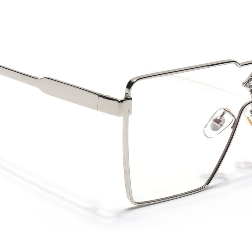 Voyage Silver Wayfarer Eyeglasses for Men & Women - MG5159-C1