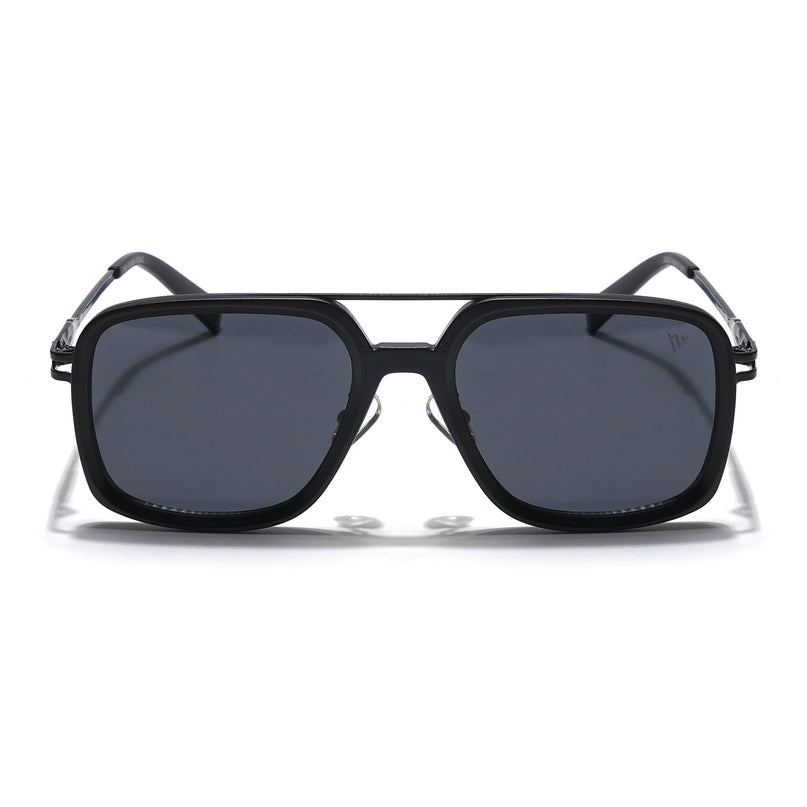 Dusk | Black Wayfarer Sunglasses | Black Lens - MG5859