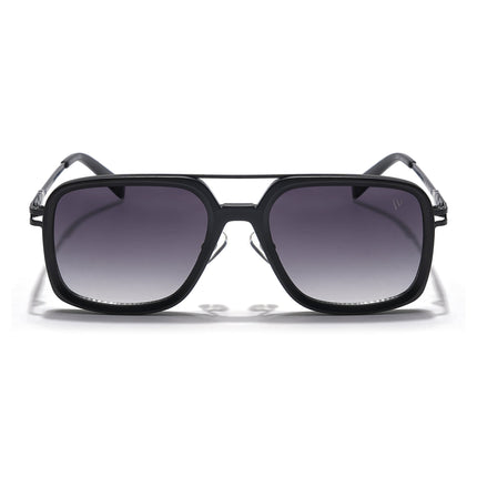 Dusk | Balck Wayfarer Sunglasses | Grey & Clear Lens - MG5861