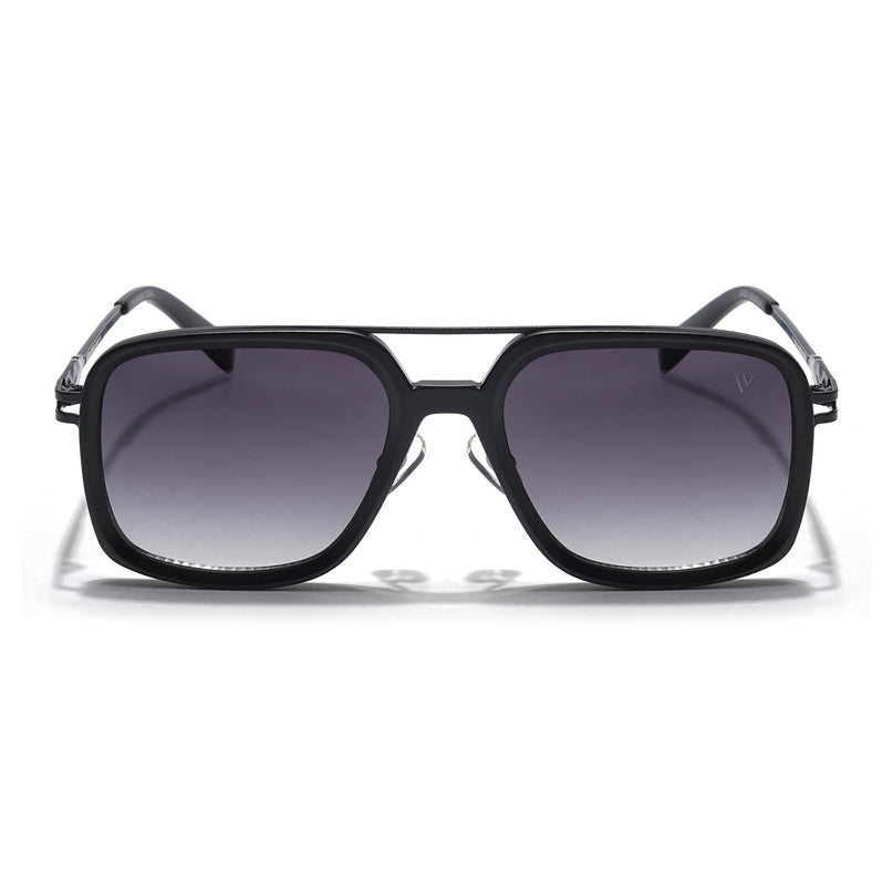 Dusk | Balck Wayfarer Sunglasses | Grey & Clear Lens - MG5861