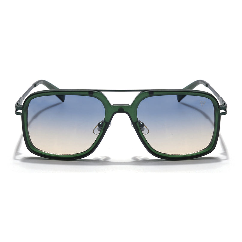Dusk | Green Wayfarer Sunglasses | Green & Clear Lens - MG5863