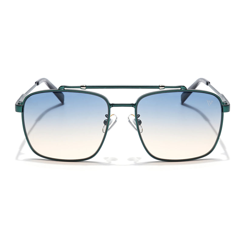 Wayfarer Sunglasses (Green & Brown Lens | Green Frame - MG6041)