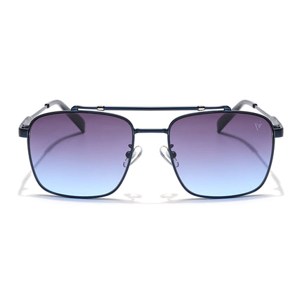Wayfarer Sunglasses (Grey & Purple Lens | Blue Frame - MG6043)