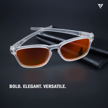 Aegis | Red Wayfarer Polarized Sunglasses - PMG3974