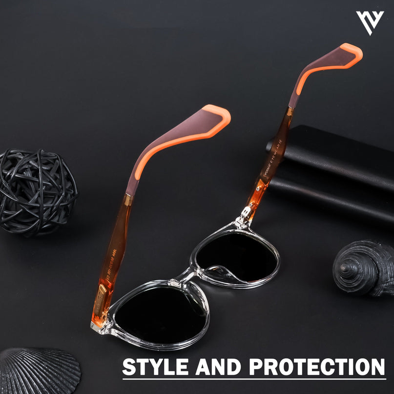 Active Transparent Round Polarized Sunglasses - PMG4471
