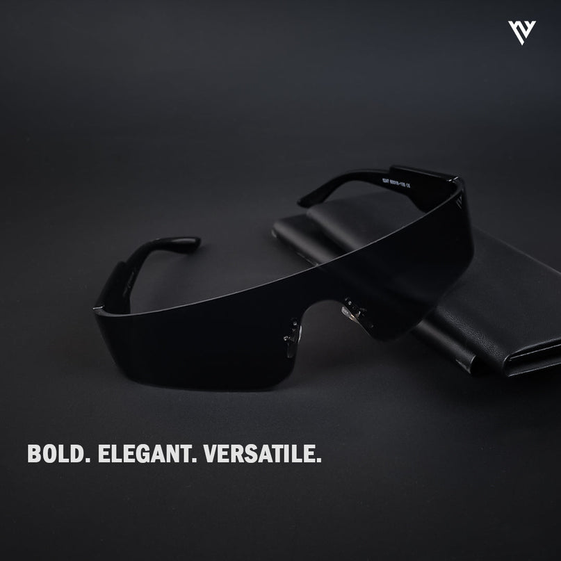 Xylar | Black Wrap Around Polarized Sunglasses - PMG4022
