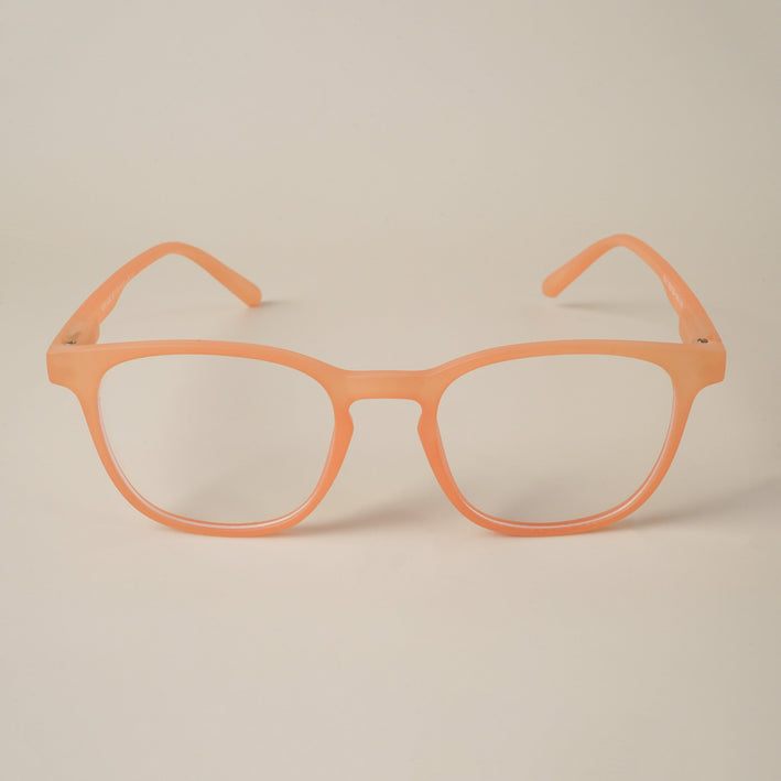 Voyage Air Orange Square Eyeglasses for Men & Women - MG4730-C4