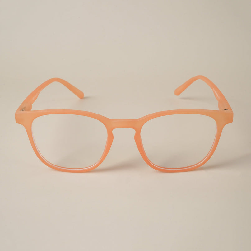 Voyage Air Orange Square Eyeglasses for Men & Women - MG4730-C4