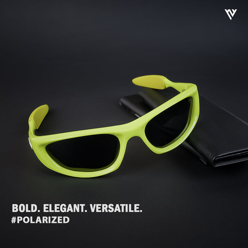 Echelon | Black Wrap Around Polarized Sunglasses - PMG4019
