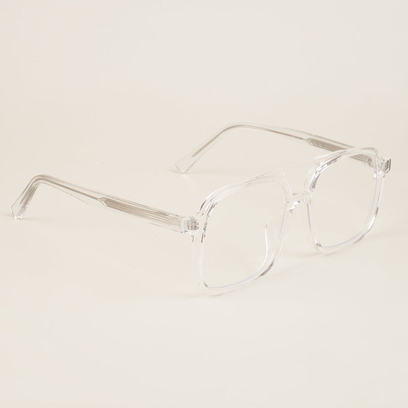 Voyage Clear Wayfarer Eyeglasses for Men & Women - MG4155