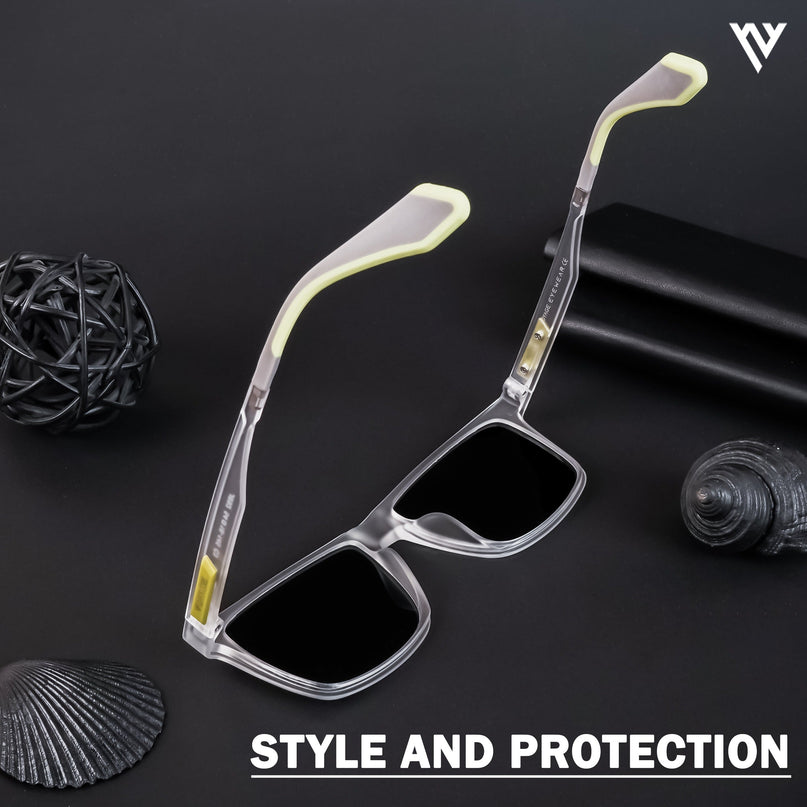 Active Transparent Wayfarer Polarized Sunglasses - PMG4476
