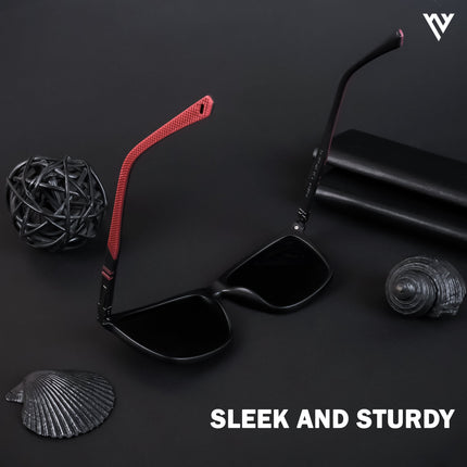 Matt Black Wayfarer Polarized Sunglasses - PMG4492