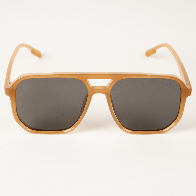 Wayfarer Polarized Sunglasses (Black Lens | Orange Frame - PMG5000)