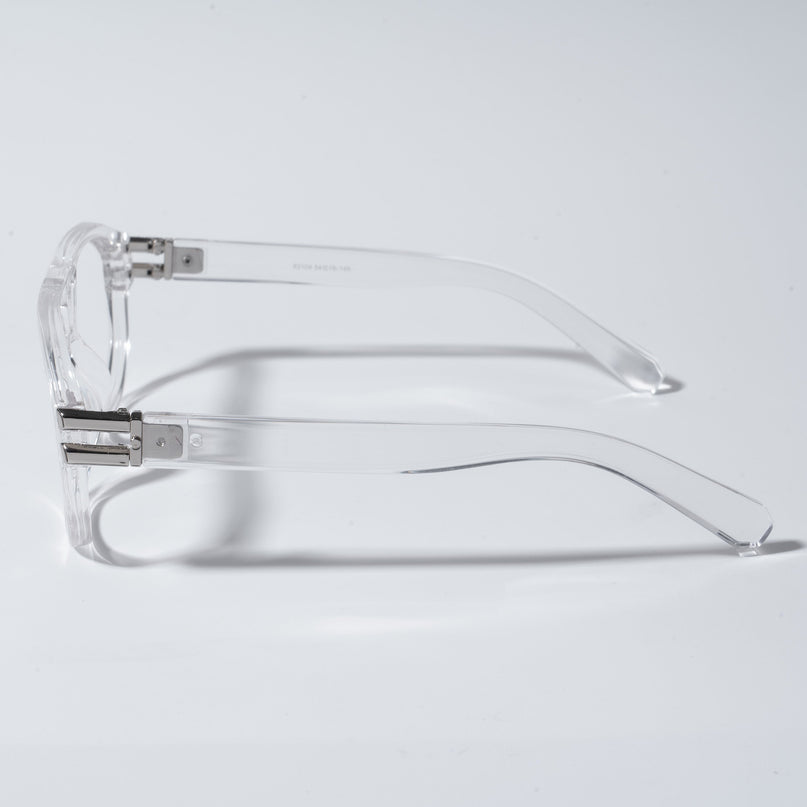 Eyejack Shadow Transparent Wayfarer Eyeglasses for Men & Women (82104MG4959-C2)