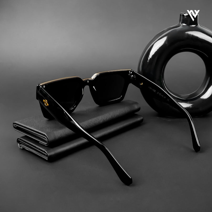 Phantom X | Black Wayfarer Polarized Sunglasses - PMG4114