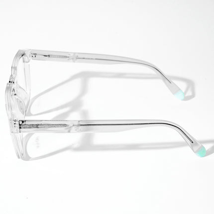 EyeJack Astra Transparent Square Eyeglasses for Men & Women (TR6601CL66-C4)