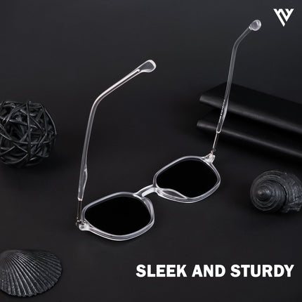 Transparent Round Polarized Sunglasses - PMG4494