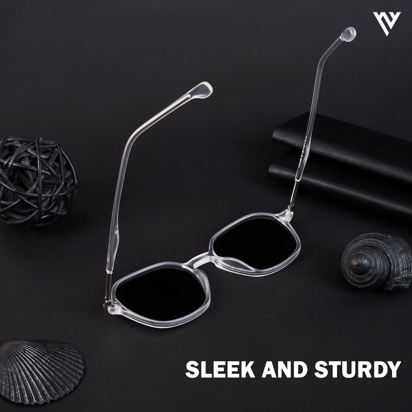 Transparent Round Polarized Sunglasses - PMG4494