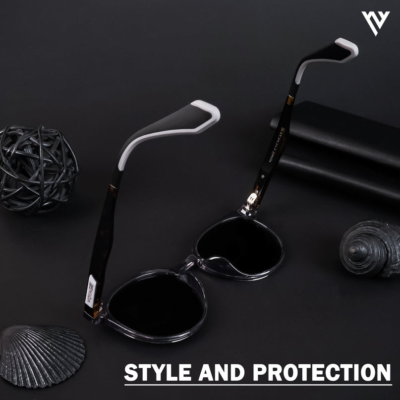 Active Grey Round Polarized Sunglasses - PMG4472