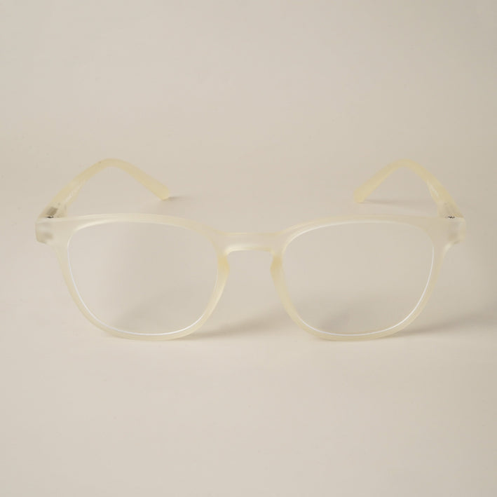Voyage Air Light Yellow Square Eyeglasses for Men & Women - MG4728-C2