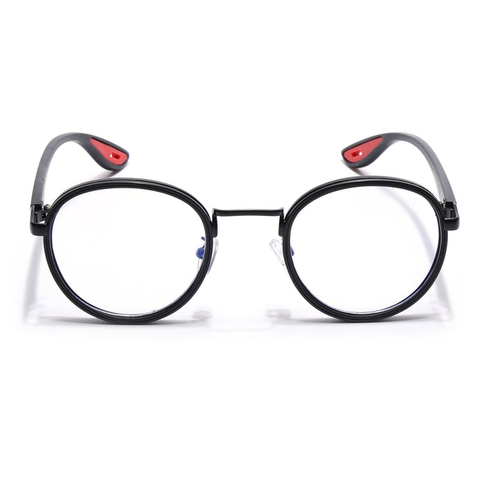 Voyage Comic Grey Round Eyeglasses for Men & Women - MG6669-C2