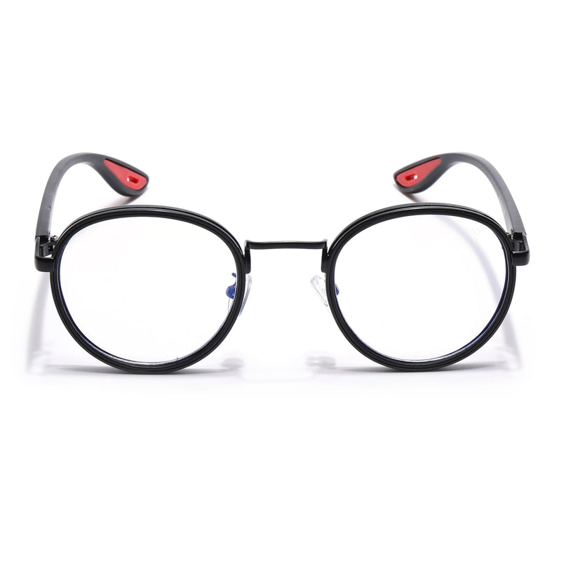 Voyage Comic Grey Round Eyeglasses for Men & Women - MG6669-C2