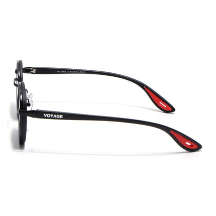 Pilot | Black Round Polarized Sunglasses | Black Lens - PMG6672