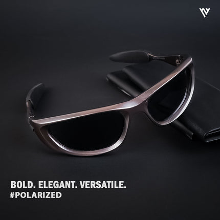 Echelon | Copper & Black Wrap Around Polarized Sunglasses - PMG4021