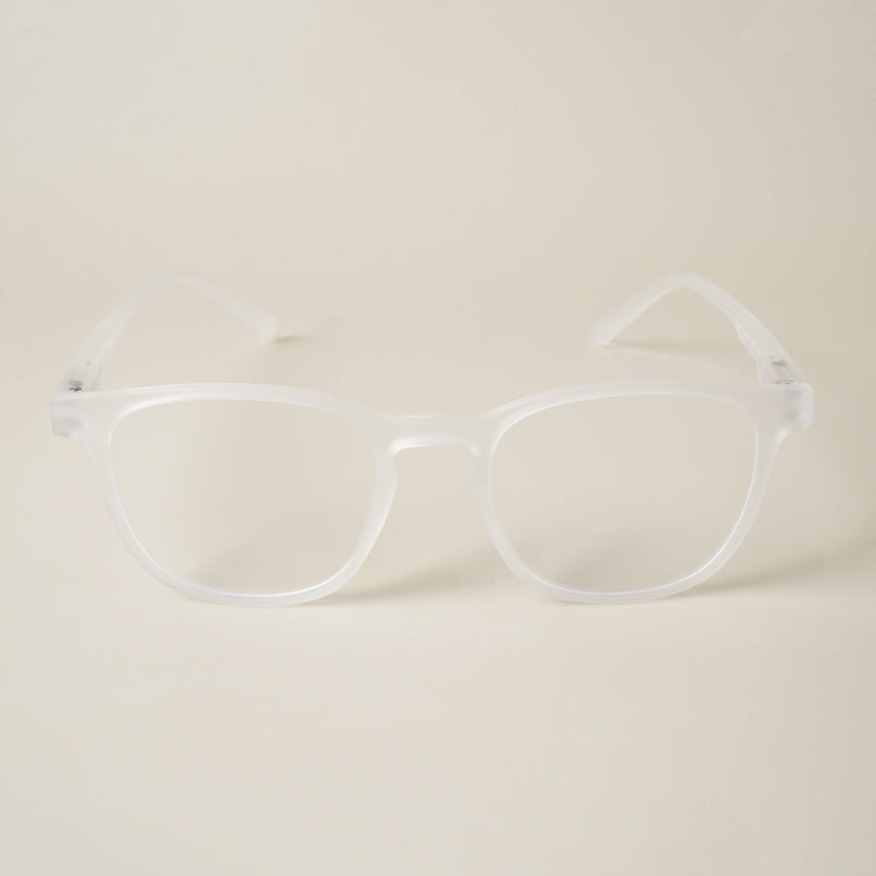 Voyage Air Clear Square Eyeglasses for Men & Women - MG4737-C10