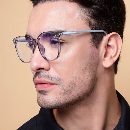 Voyage Grey Round Eyeglasses for Men & Women - MG4003
