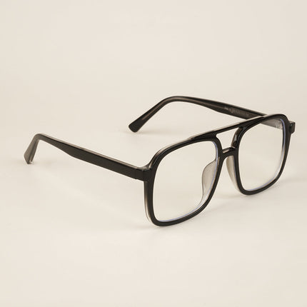 Voyage Black Wayfarer Eyeglasses for Men & Women - MG4153