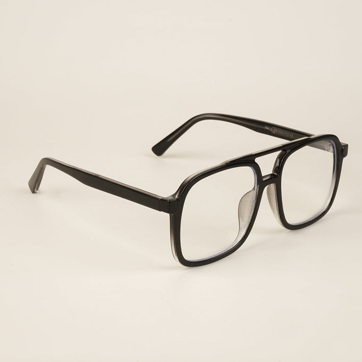 Voyage Black Wayfarer Eyeglasses for Men & Women - MG4153