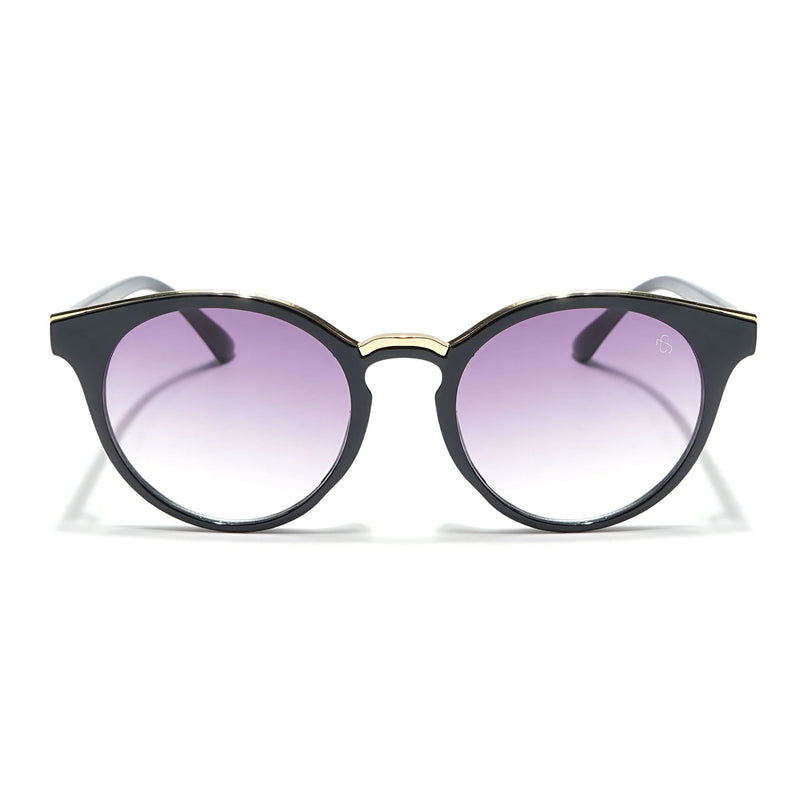 Eyejack Black & Golden Cateye Sunglasses for Women (30101CL886)