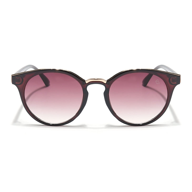 Eyejack Brown & Golden Cateye Sunglasses for Women (30101CL887)