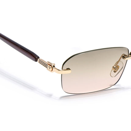 Satan | Light Brown Rimless Sunglasses | Golden Frame - MG6617