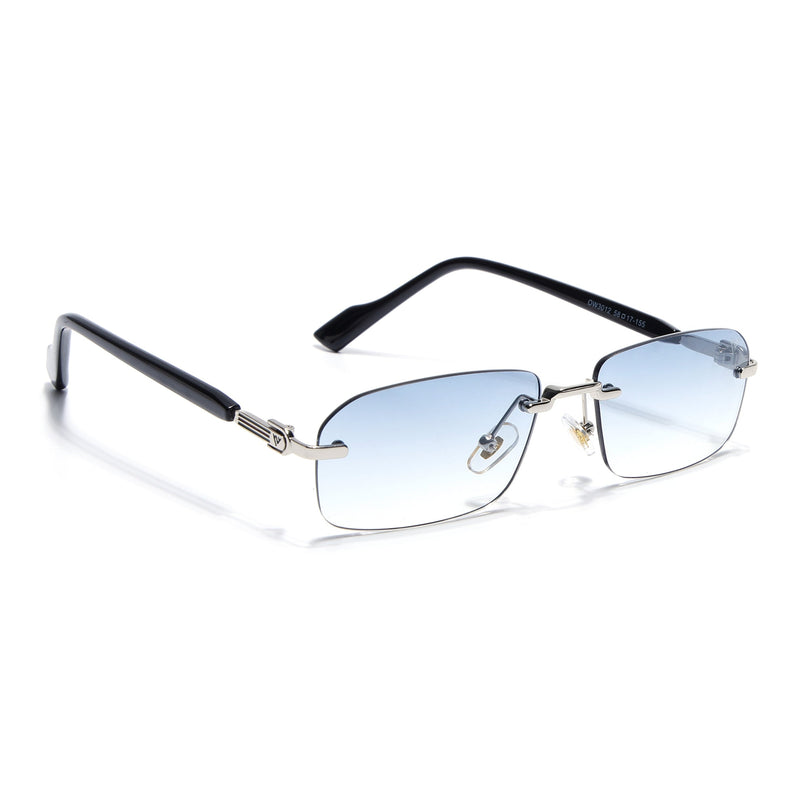 Satan | Smoked Black Rimless Sunglasses | Golden Frame - MG6616