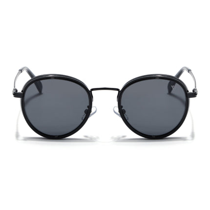 Captain | Matte Black Wayfarer Polarized Sunglasses - PMG3980