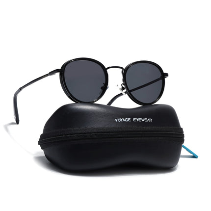 Captain | Matte Black Wayfarer Polarized Sunglasses - PMG3980